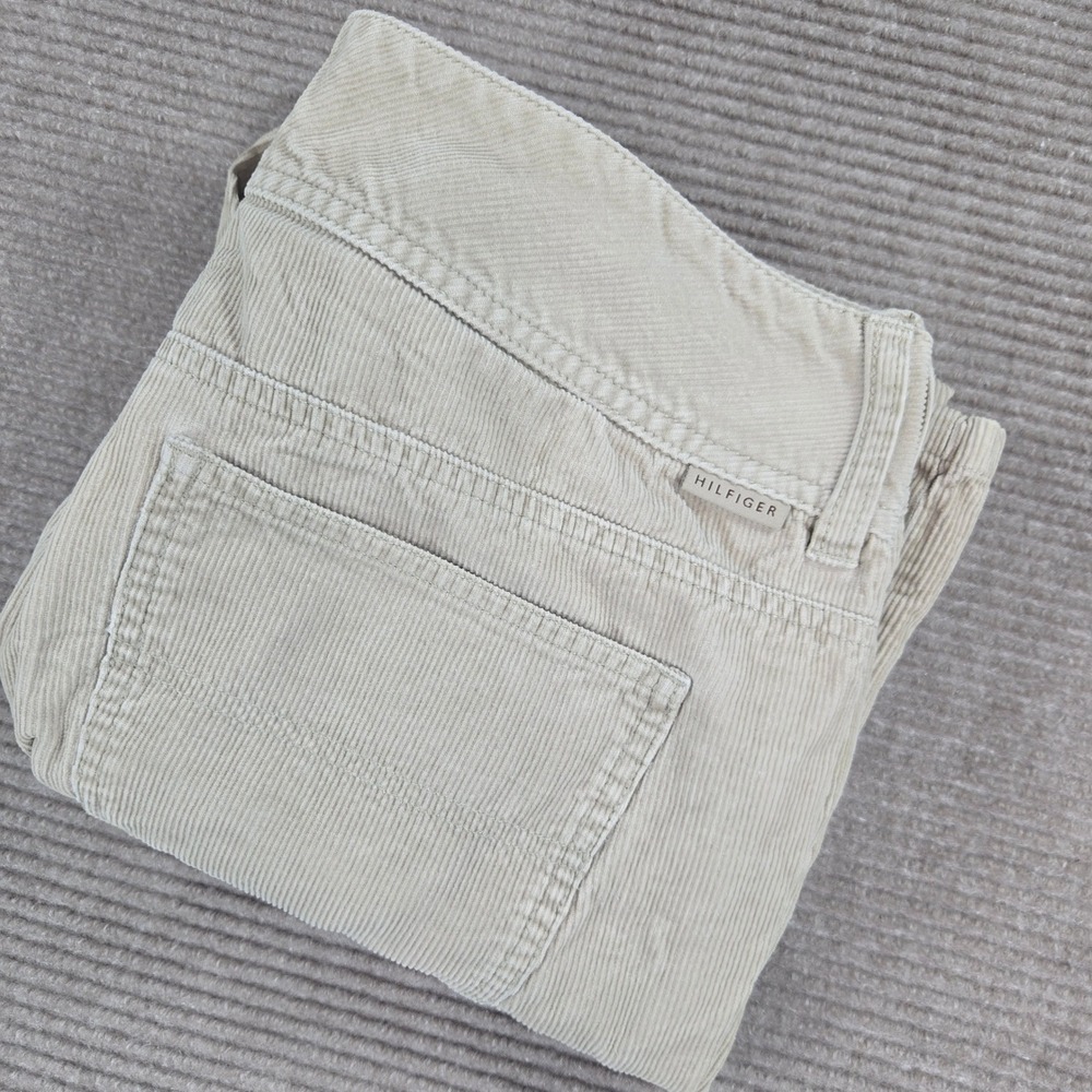 Tommy Hilfiger Womens 12 Tan Corduroy Straight Leg HMN-REG Pants
